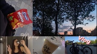 VLOG: Мои летние каникулы~один день✨️🚲🌇🧋