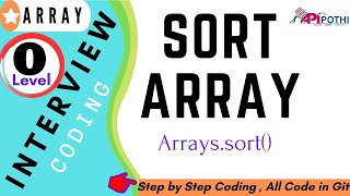 8_1 Write a Java program to sort the numeric array using “Arrays.sort()”