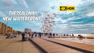 Thessaloniki Greece New Waterfront Walking Tour 4K HDR