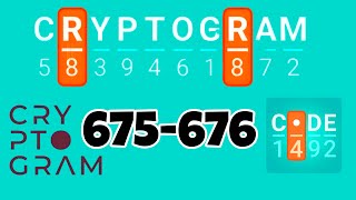 CRYPTOGRAM level 675 676