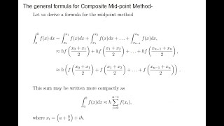 Python Basic Tutorial | Composite Midpoint method Using Python | Numerical Method |