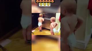 Funny Twins baby talking #shorts #shortsfeed #cute #baby #trending #cutebaby #twins #funnybaby