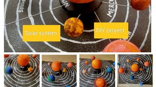 solar system model making at home | 3D solar system project | science project#planet#subscribe#viral