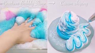 Gradient Bubbly Slime → Cream whiping