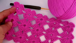 My God, how beautiful! Extremely simple flower crochet stitch