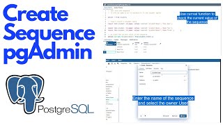Create Sequence using pgAdmin | PostgreSQL Tutorial