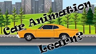 How to create a simple Car Animation - 2D Animation Tutorial #animation #tutorial #wheelanimation