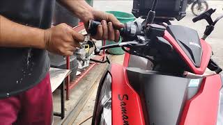 HONDA CLICK V2 ,RCB HANDLE GRIP INSTALLATION.