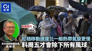 尼格風球｜前助理台長解掛8號風球原因　影響或至周五｜01新聞