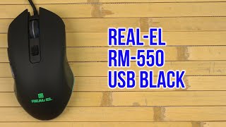 Распаковка Real-El RM-550 USB Black