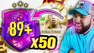 OPENING 50x 89+ PRIME OR WC ICONS \u0026 85+ x10 PACKS! 🥳 FIFA 23