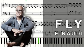 Piano tutorial with score: Fly - L. EINAUDI