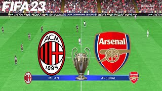 FIFA 23 | AC Milan vs Arsenal - UEFA Champions League - PS5 Gameplay