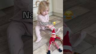 Arabella meets elf On a shelf #shorts