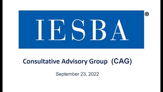 Virtual IESBA CAG Meeting- September 23, 2022