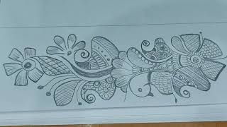 Beautiful Stylish Back Hand Mehndi Design| Mehndi Ka Design| Pencil Shading Art