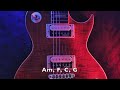 midtempo rock backing track a minor