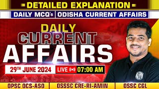 Daily Current Affairs : 29th June,2024 | OPSC OCS-ASO, OSSSC CRE-RI-AMIN, OSSC CGL | OPSC Wallah