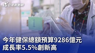 今年健保總額預算9286億元 成長率5.5%創新高｜20250109 公視晚間新聞