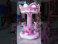 EPARK Snow World 3 Seats Horse Carousel/Mini Merry Go Round/Mini Children Amusement Rides