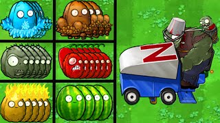 PVZ 1 Hybrid Challenge | 5 Hybrid Wall Nuts Vs Zomboni Gargantuar Challenge! Epic Battle!