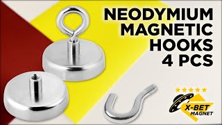 Super Strong Magnets | Strong Magnetic Hooks\u0026Hoops | Neodymium Magnets with FREE BONUS