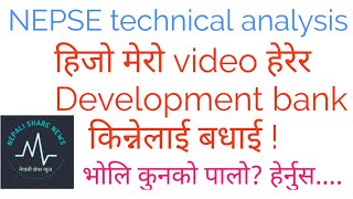 NEPSE technical analysis of sectors hydro,finance,bank,development banks etc