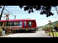 【踏切】杉の木踏切　箱根登山鉄道railway crossing　hakone tozan railway hakone japan