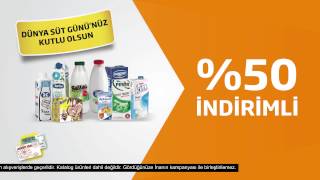 Dünya Süt Günü'ne Özel Tüm Sütlerin İkincisi % 50 İndirimli!