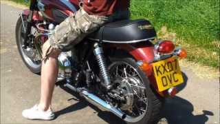 Dunstall Silencers - Triumph New Bonneville