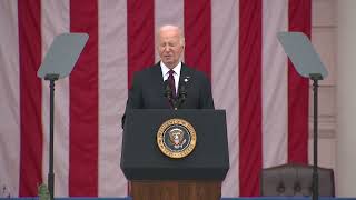 President Biden memorializes his son, Beau, during a Memorial Day address at Arlington National Cem