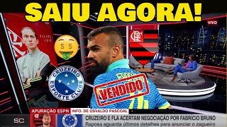 SAIU AGORA! FLAMENGO VENDE FABRÍCIO BRUNO AO CRUZEIRO!!!