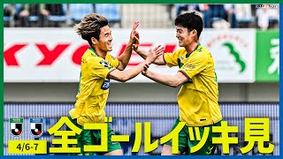 【今週のゴールをイッキ見！】明治安田Ｊ２とＪ３の全ゴールまとめ【0406-0407】