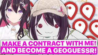 AZKi turns into Kyuubey While Promoting GeoGuessr (Hololive) [Eng Subs]