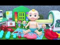 30 minutes satisfying with unboxing cocomelon collection doctortoys pinkfong ambulance playset asmr