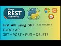 How to Create a REST API in Python (Step-by-Step Django REST Framework Tutorial) | Todos API