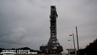 Space Launch System (SLS) mobile launcher rollout to Launch Pad 39B [5x Time-lapse]