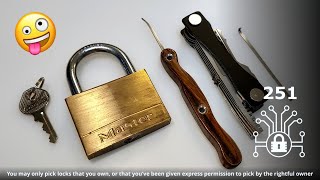 251 🔐 Fun with Master Lock 160 🤪 EU version (Model No. 160EURD)