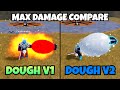 Comparing Dough V1 And V2 Max Damage!! [🌊 Blox Fruits Update 17.3]