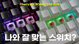 저소음 적축과 흑축, 누구에게 잘 맞을까? 체리 MX BOARD 3.0S RGB 기계식 키보드