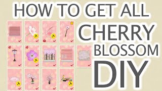 How to get ALL Cherry Blossom Animal Crossing New Horizons DIYs \u0026 Cherry Blossom Festival