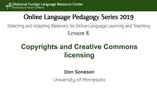 Copyrights and Creative Commons licensing
