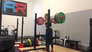 Sarah - Back Squat 160kg/353lbs