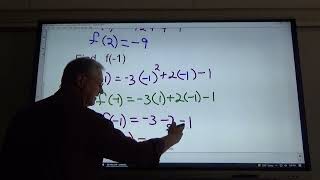 Evaluating Functions in Function Notation including absolute value