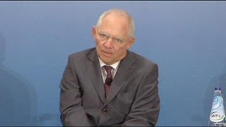 German Finance Minister Wolfgang Schäuble praises Greek reforms but calls for end to haircut talk