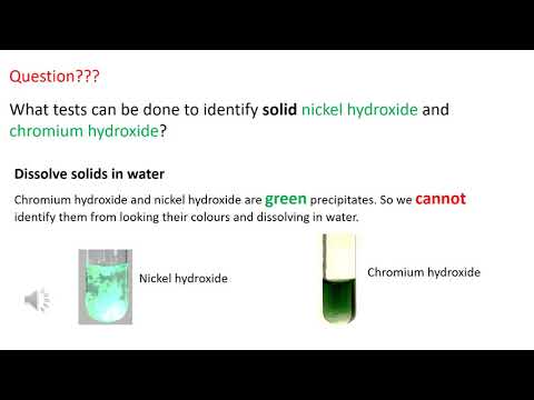Is Chromium II hydroxide soluble?