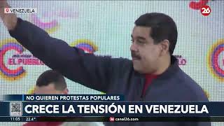 Crece la tensión en Venezuela