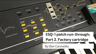 Ensoniq ESQ1 - Factory Cartridge Play Through