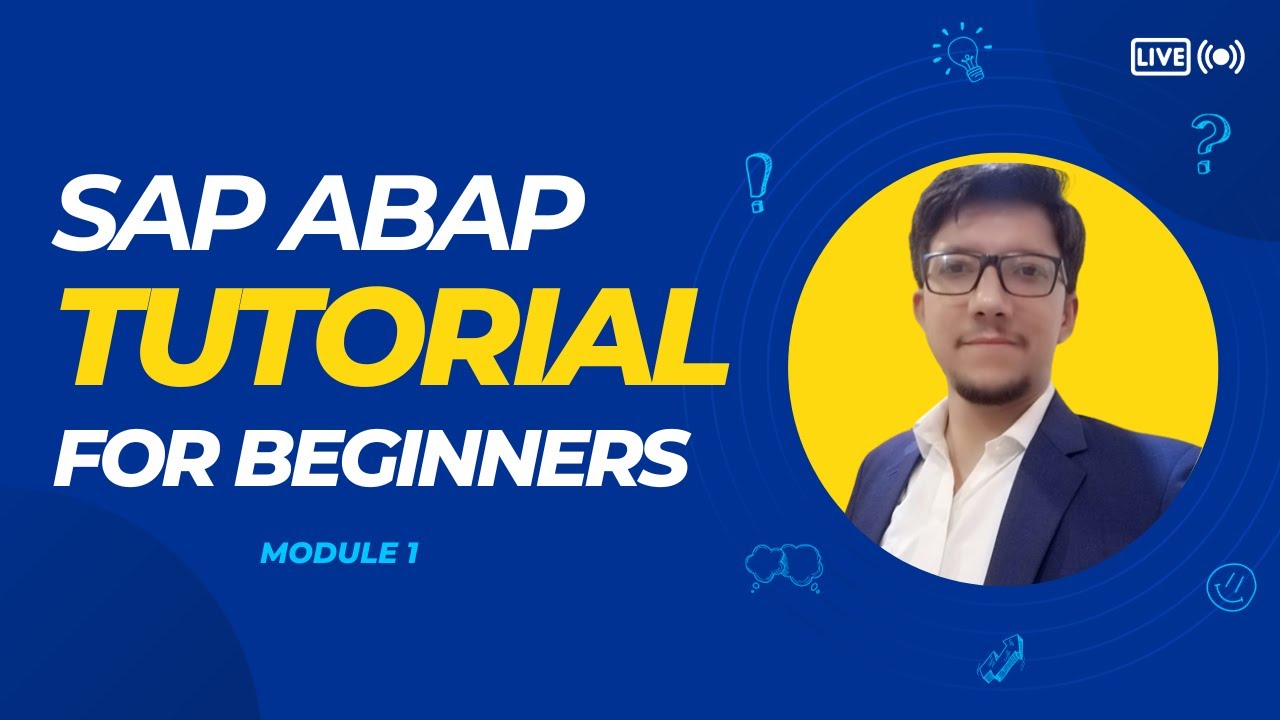 SAP ABAP Tutorial For Beginners | SAP ABAP Full Course | Part 1 - YouTube