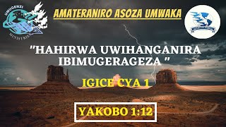 1. AMATERANIRO ASOZA UMWAKA  (Uwiteka yabaye mwiza kuri twe) 31/12/2022.